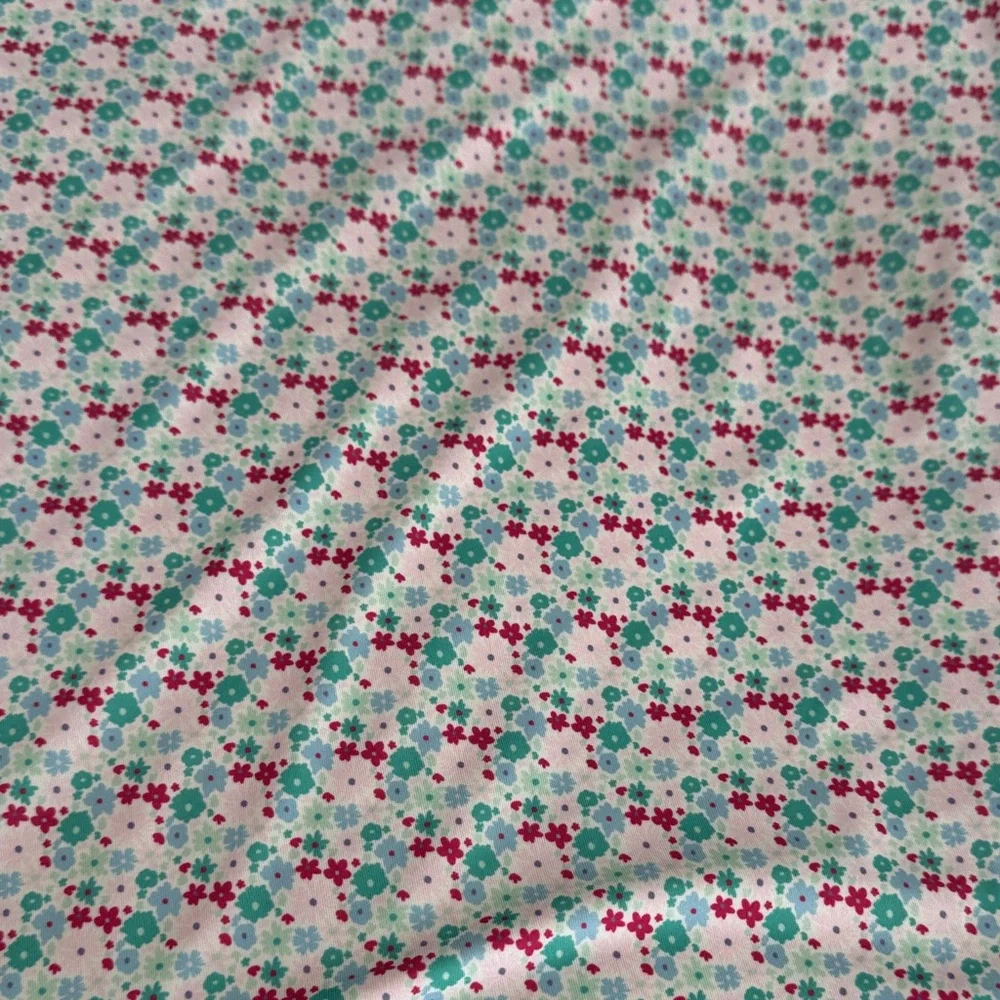 Beautiful performance fabric Masters dress. Green, pink, blue. Size medium. - Picture 4 of 4